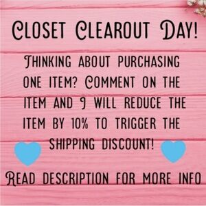 💃🏻Closet Clearout Day Promotion ❣️FRIDAYS AND SUNDAYS❣️